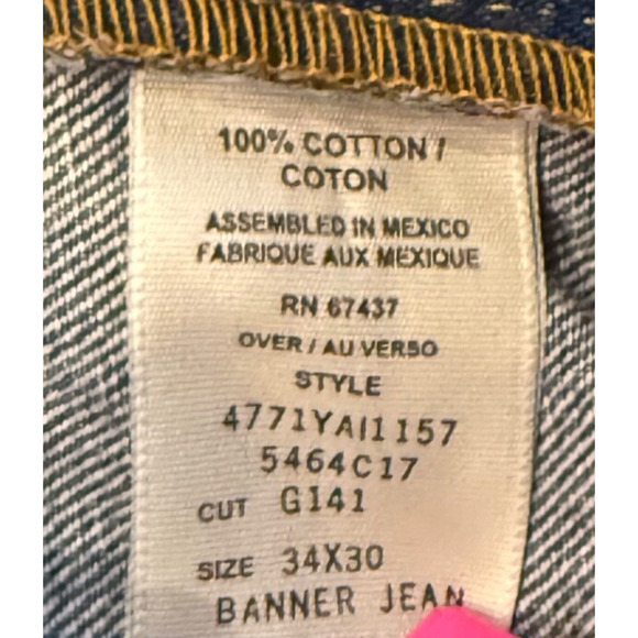 Vintage Ralph Lauren Jeans Mens 34x30 Polo Jeans Company Baggy Fit Wide Leg - Picture 5 of 6